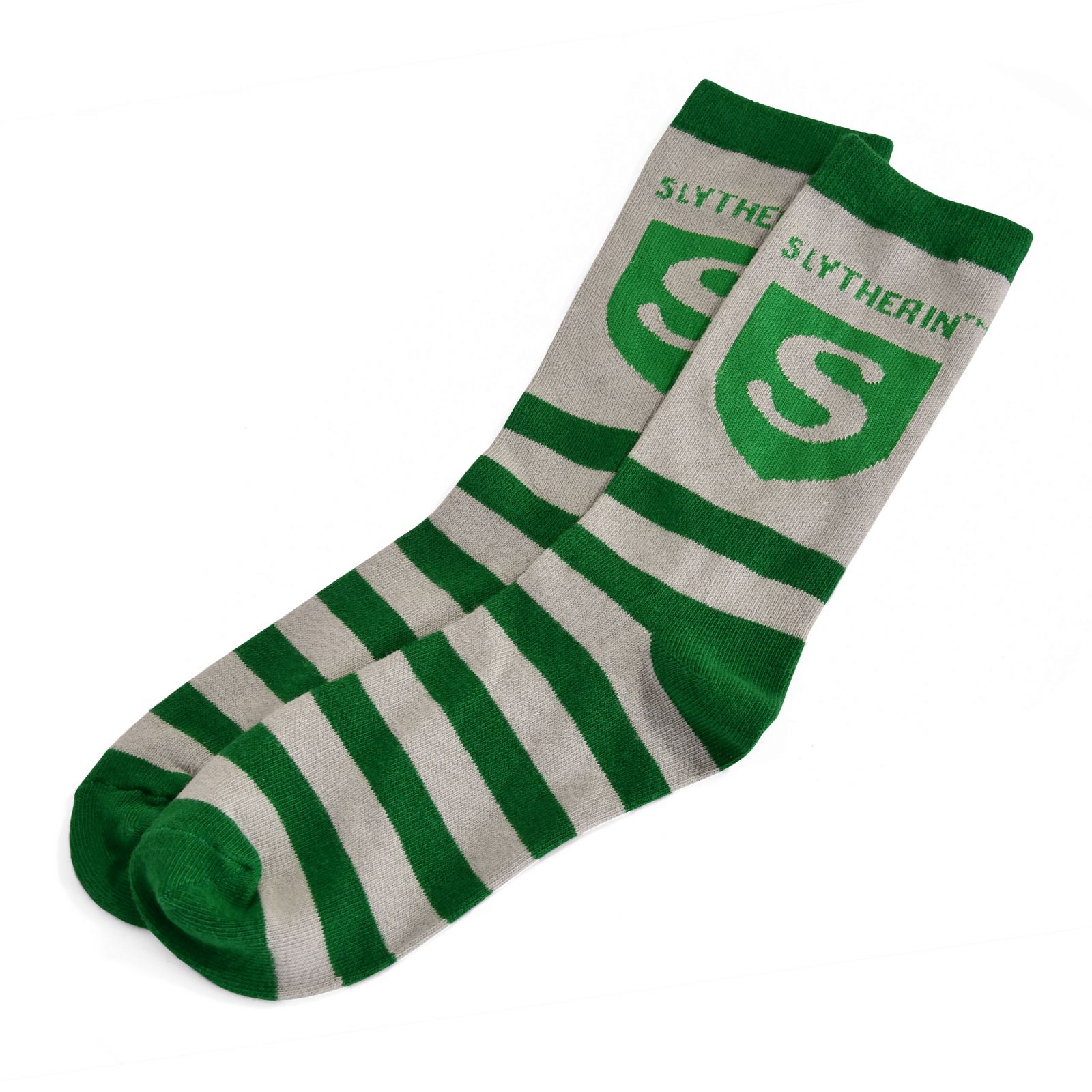 Warner Bros. Hundehalsband Harry Potter Slytherin – Sicherheitsgurt-Schnalle, Grau-grün, 38–61 Cm
