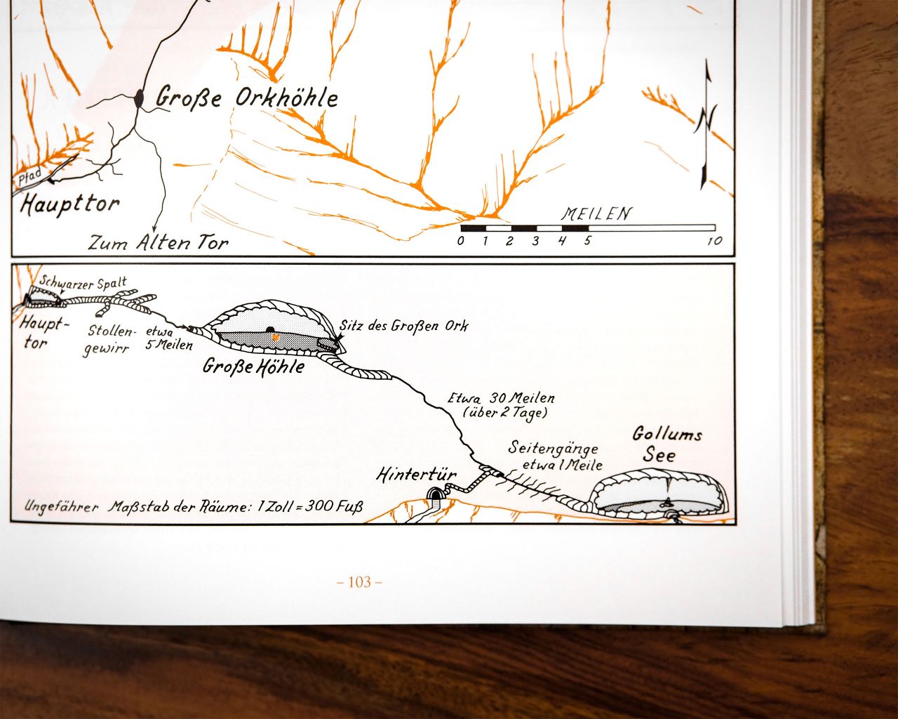 Historischer Atlas von Mittelerde Herr der Ringe Elbenwald