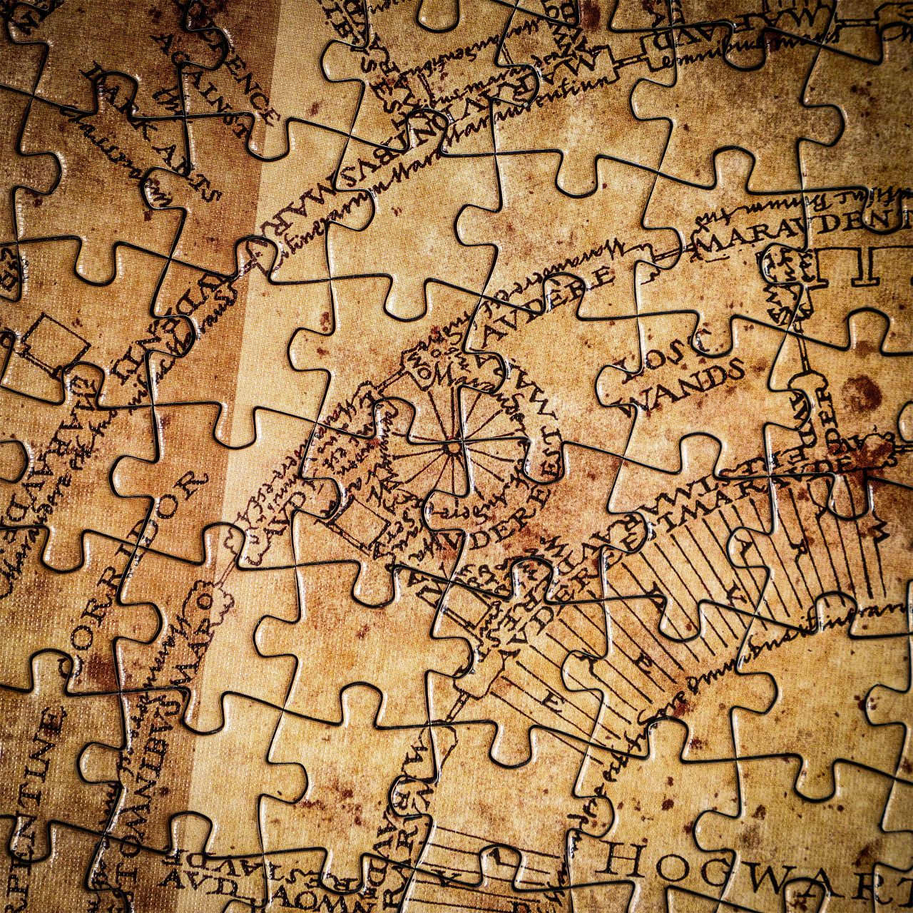 Harry Potter Karte des Rumtreibers Premium Puzzle Elbenwald
