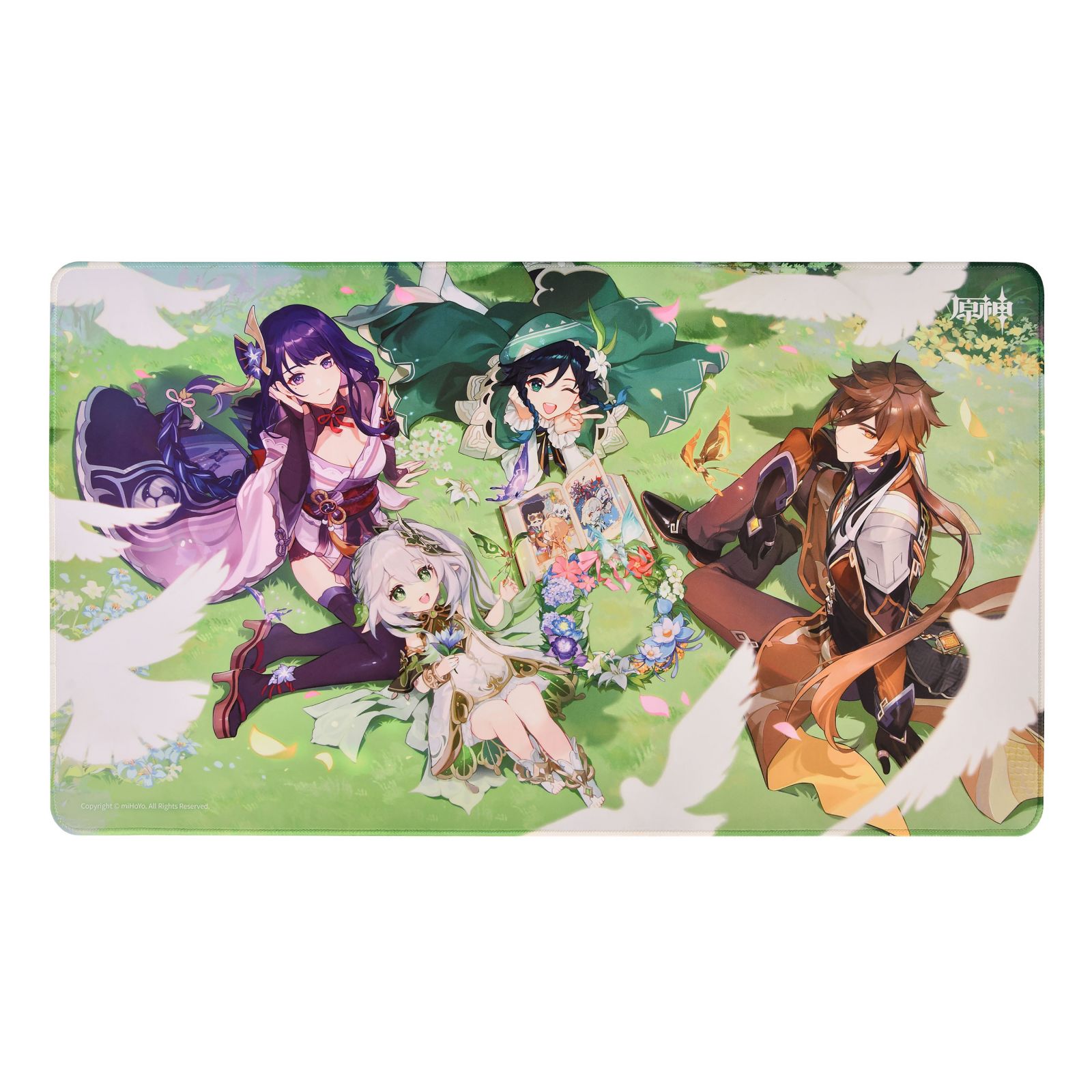 Tapis De Bureau Genshin Impact - 2e Anniversaire - 70x40cm - Souris Jeu