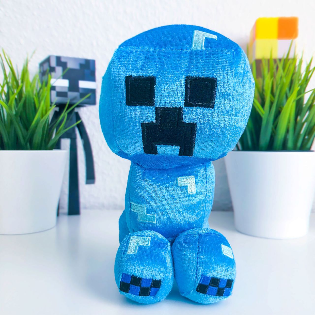 Minecraft Happy Explorer Charged Creeper Plush Figure 19 Cm Elbenwald