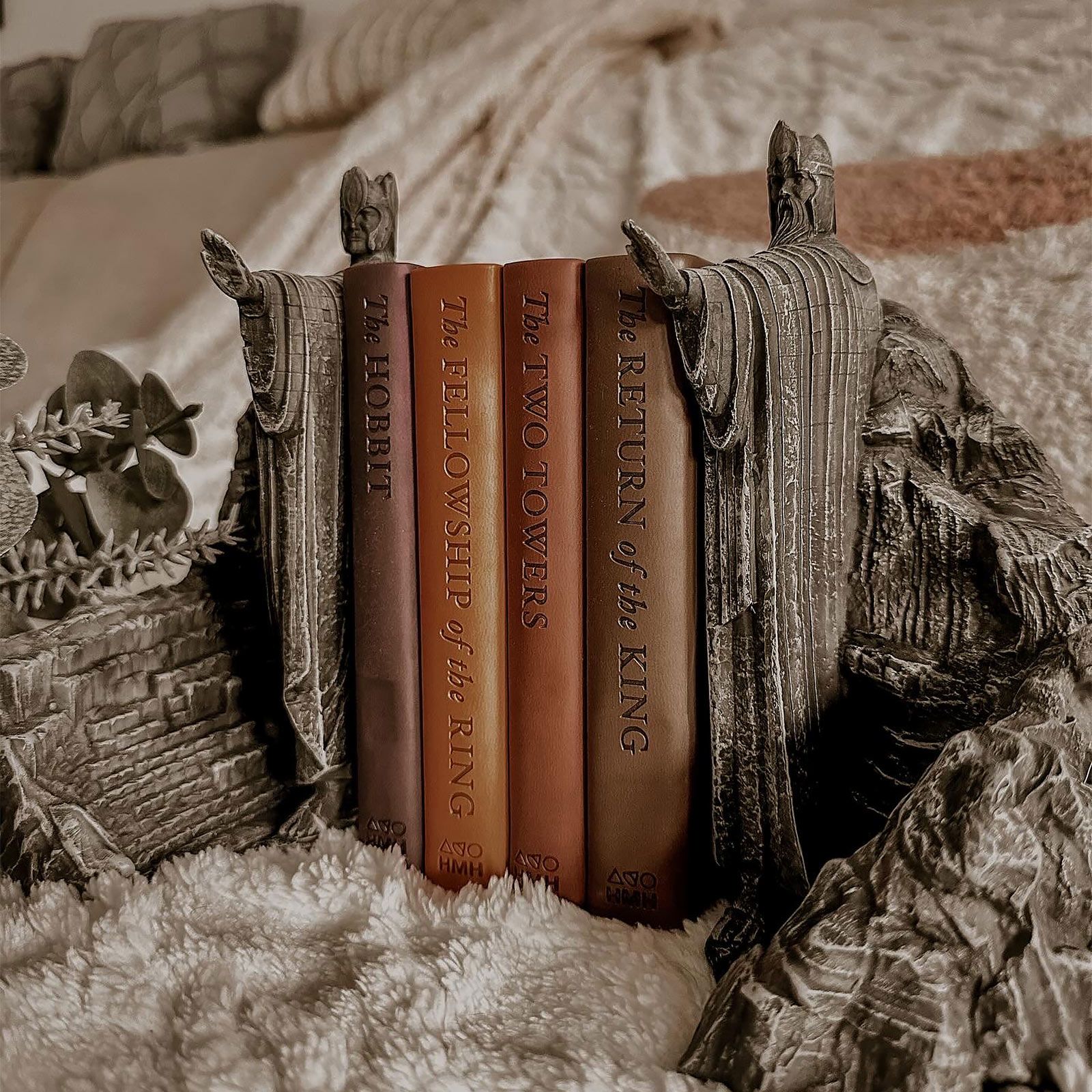 Herr der Ringe Argonath Buchstützen Elbenwald