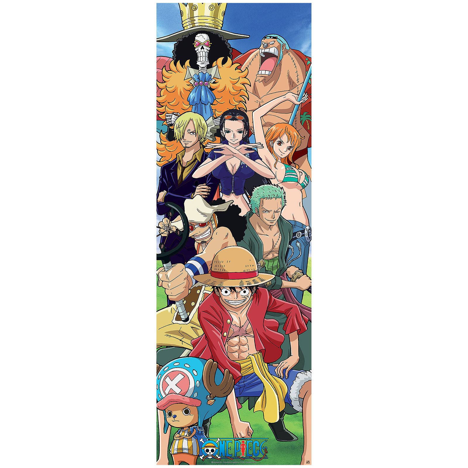One Piece Strohhutbande Alle Mitglieder One Piece - Strohhutbande Türposter | Elbenwald