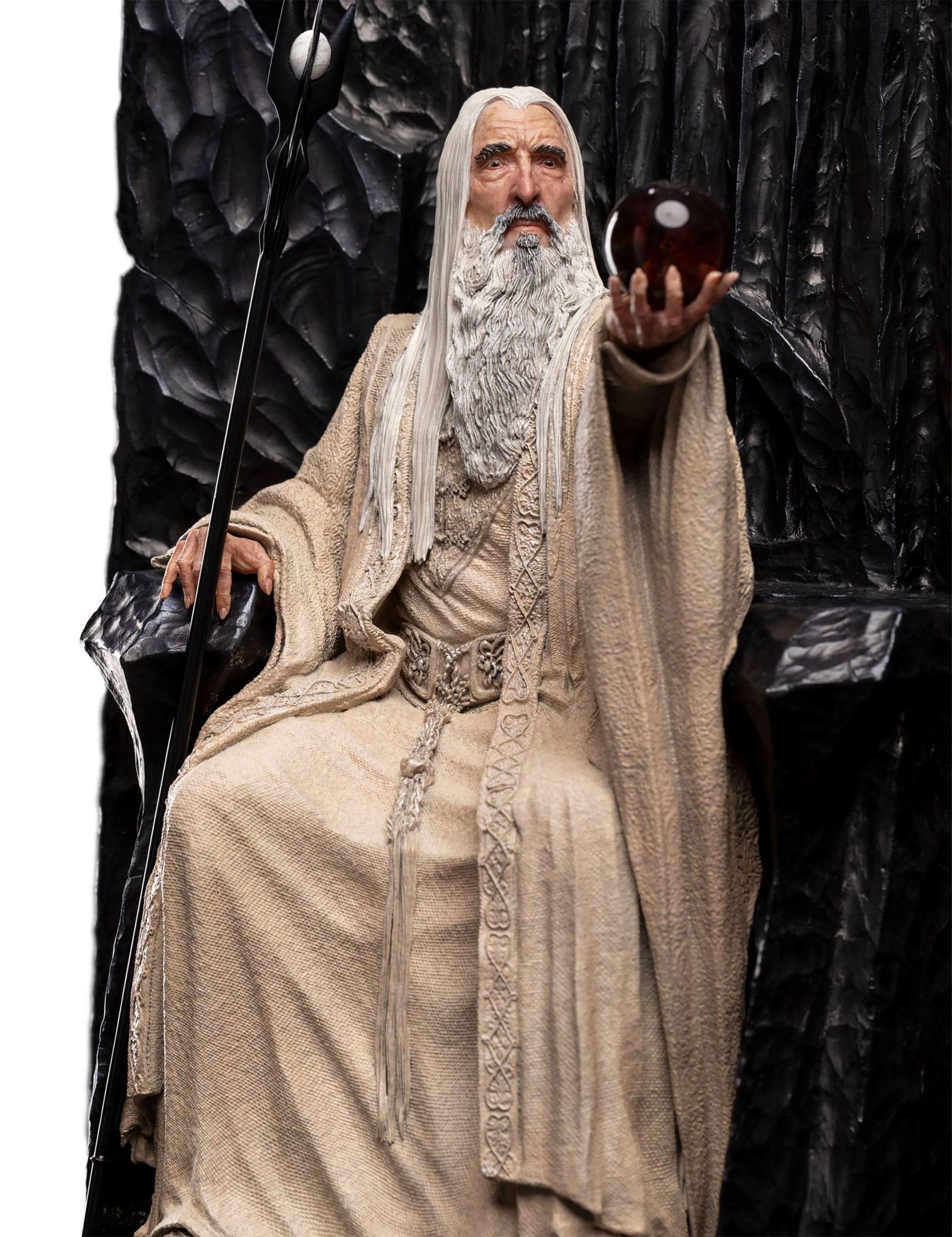 Herr der Ringe Saruman der Weiße Statue deluxe 16 Elbenwald