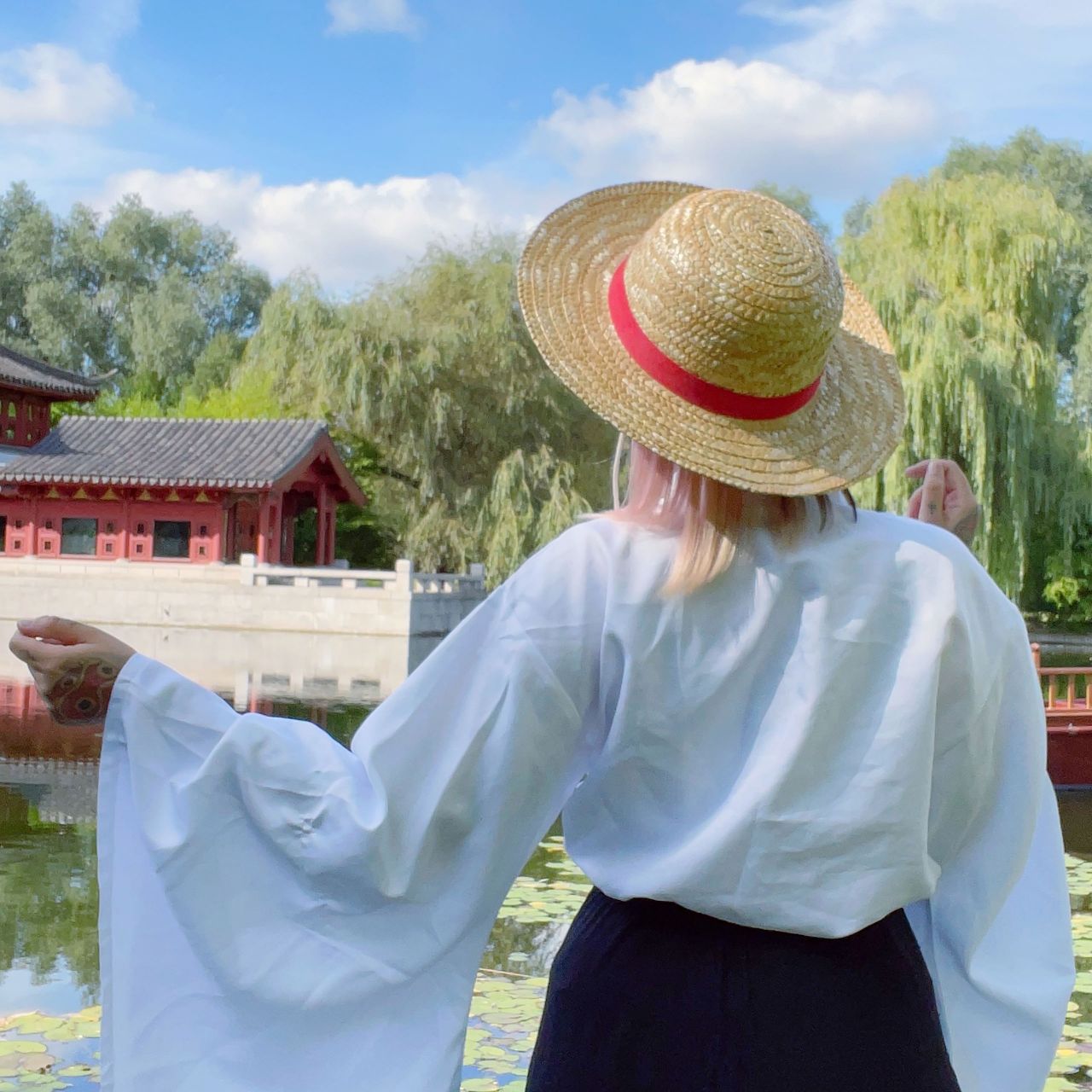 Chapeau De Paille De Luffy (One Piece) - Édition Limitée Universal Studios Japan, 58 Cm, En Vraie Paille