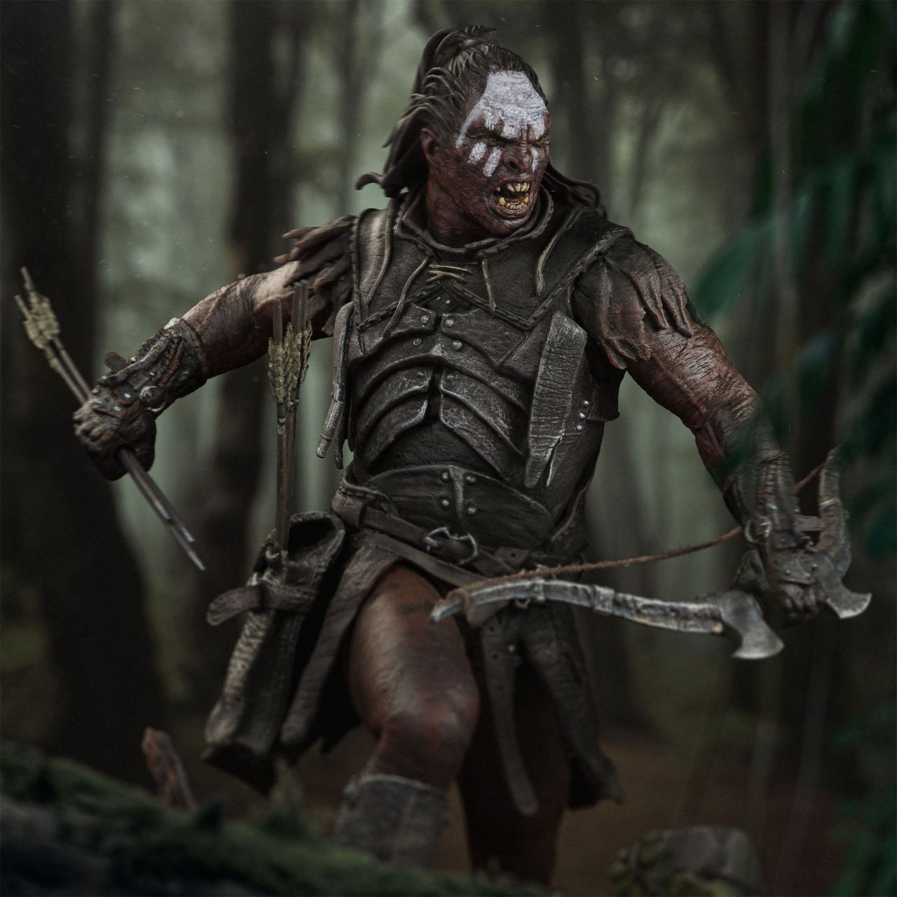 Herr der Ringe Lurtz, UrukHai Leader Art Scale Statue 110 Elbenwald
