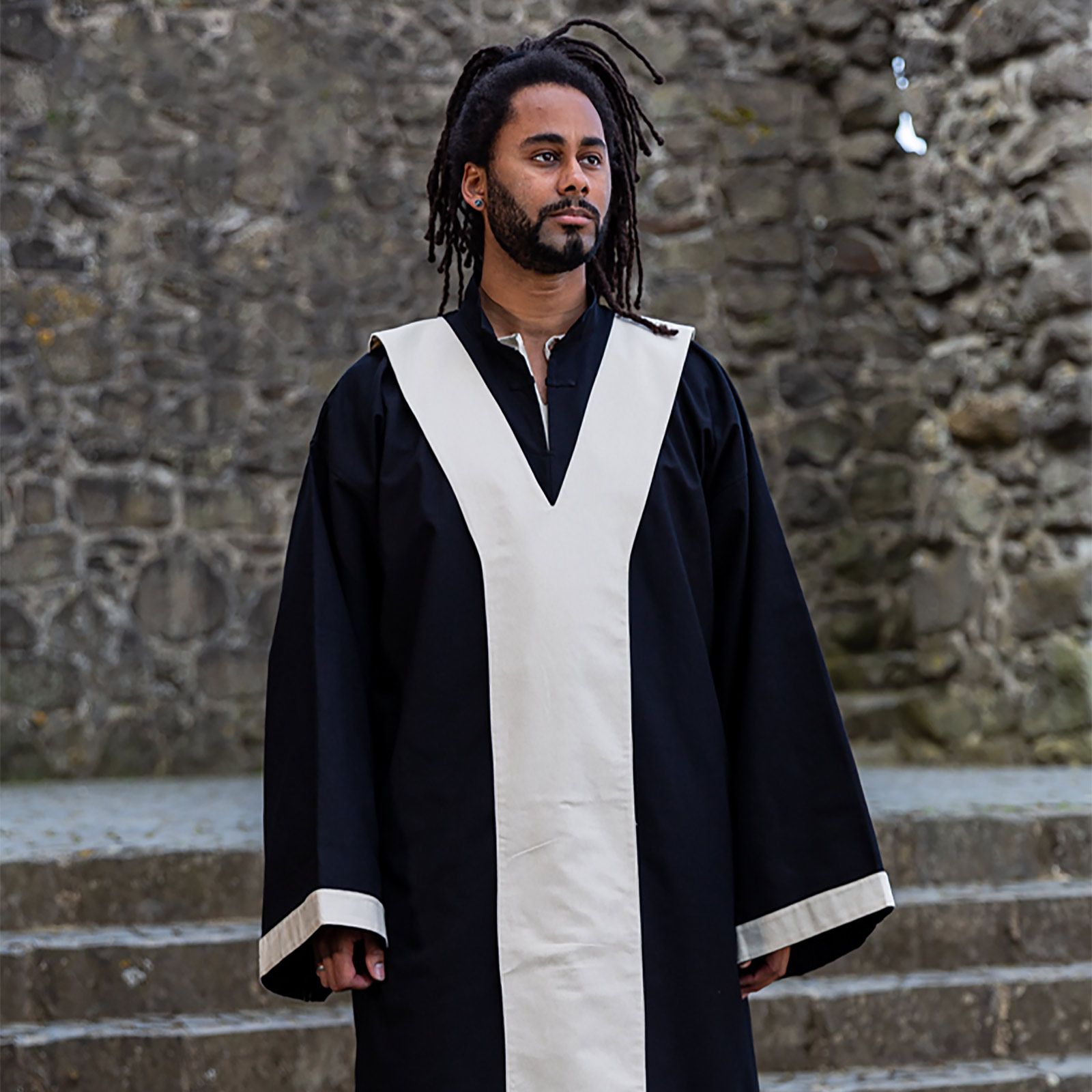 Dungeons & Dragons - Wizard Robe black-beige | Elbenwald