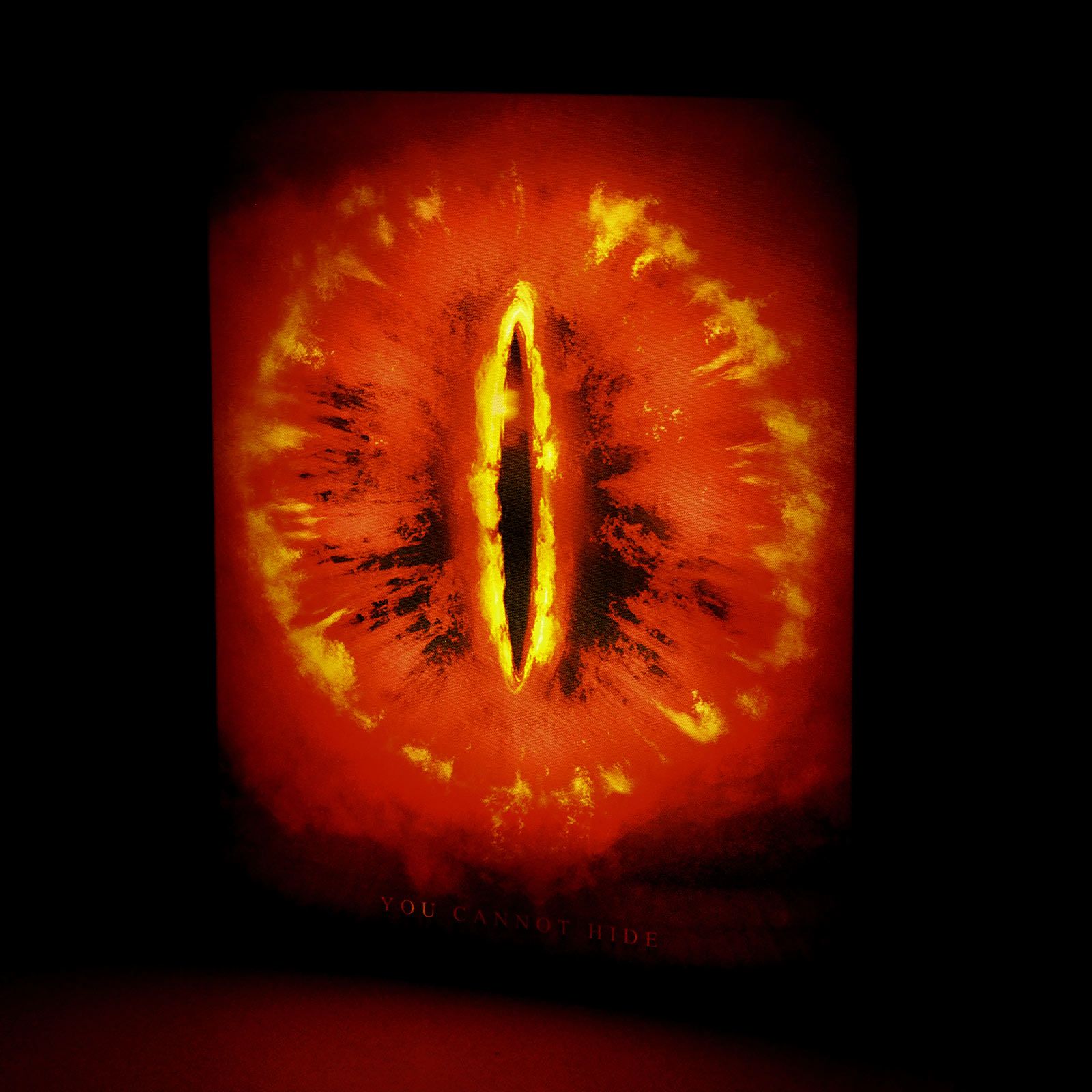 Herr der Ringe Saurons Auge Wandbild mit Licht Elbenwald