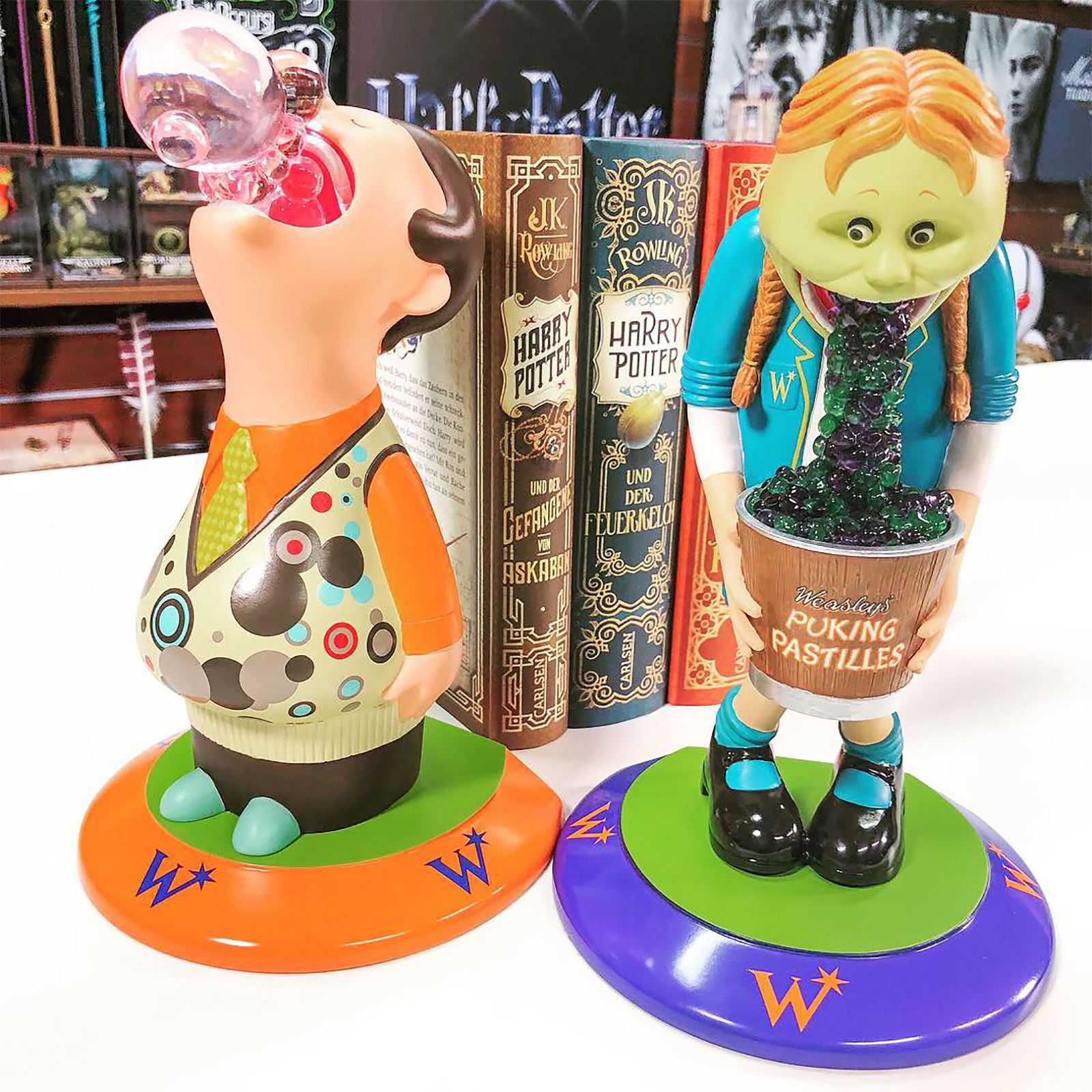 Harry Potter Weasleys Kotzpastillen Buchstütze Elbenwald