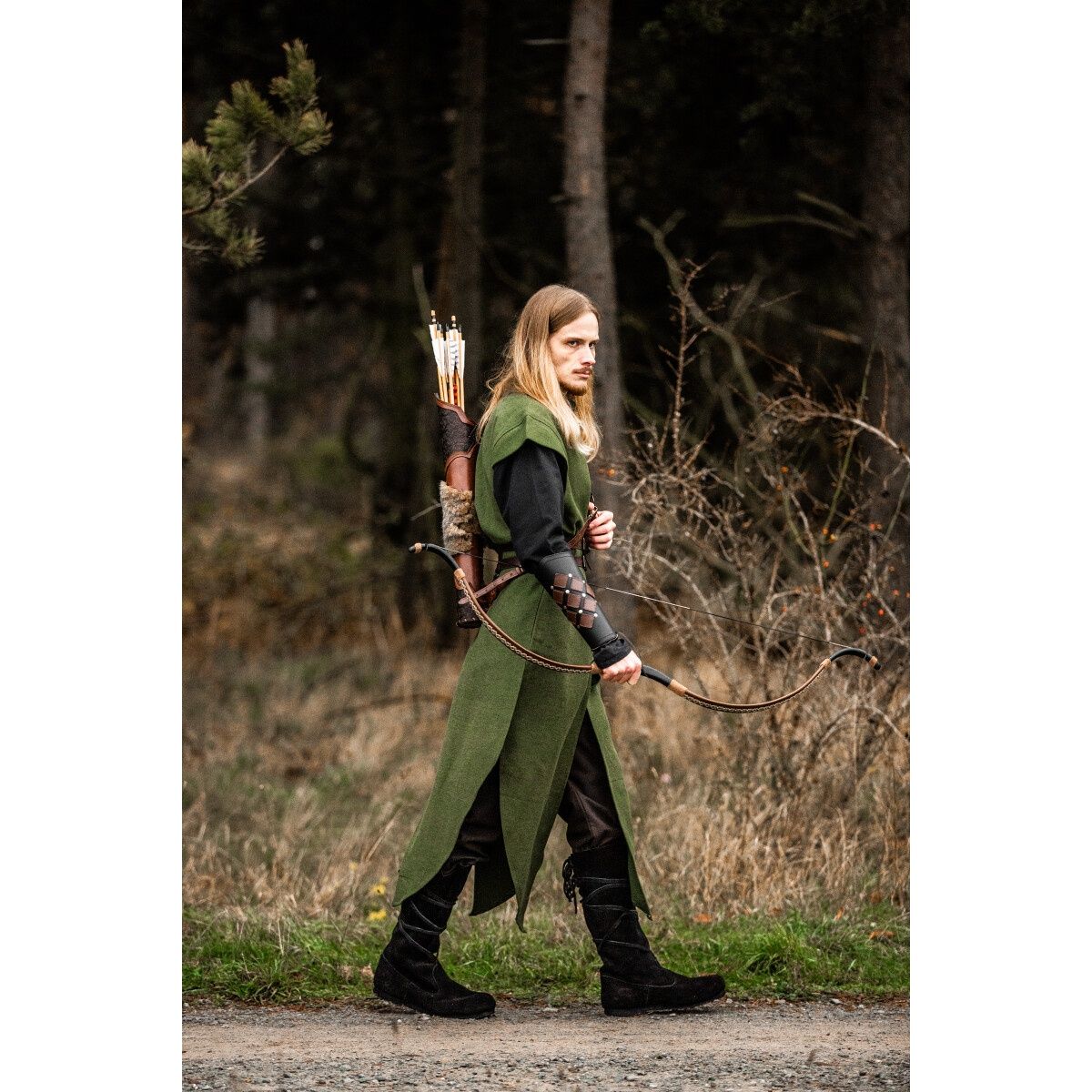 Medieval Ranger Tunic Arun green | Elbenwald