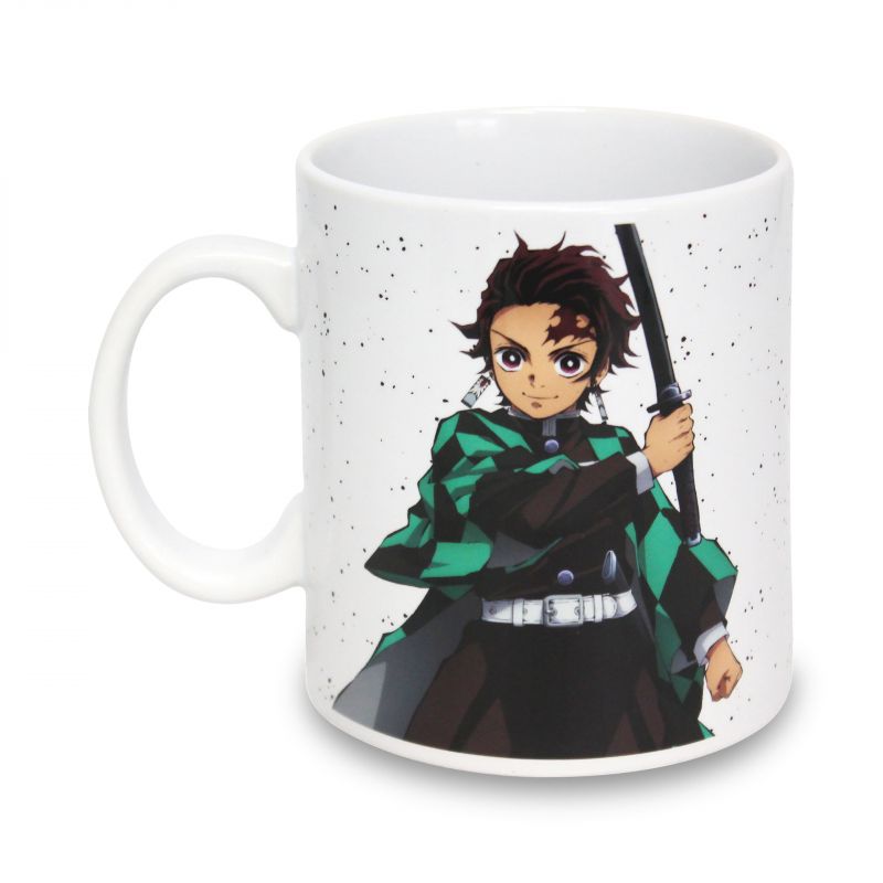 Demon Slayer Keramiktasse Mit Tanjiro Ohrring-Griff – Offiziell Lizenziert, 400 Ml, Sammlerstück Für Fans